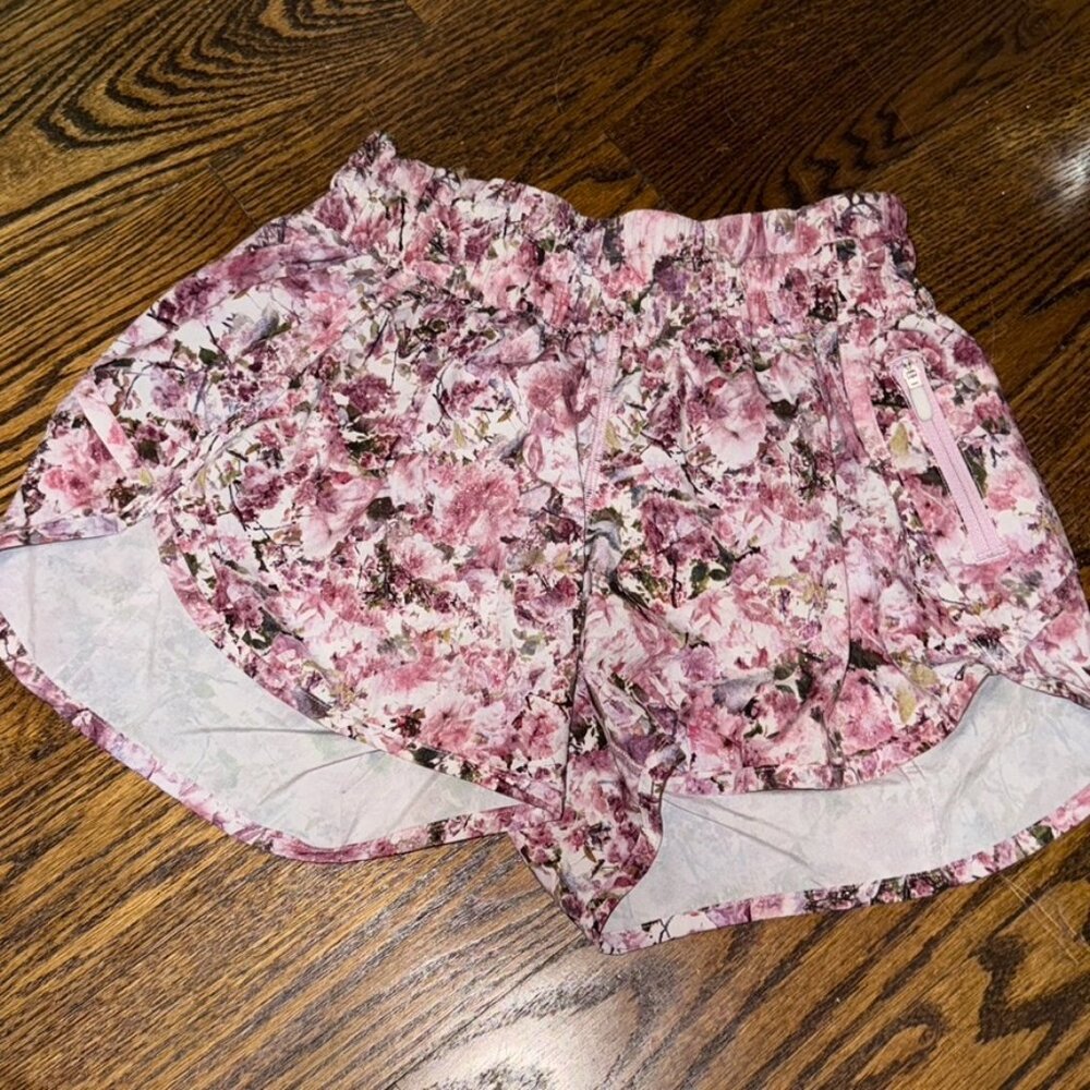 lululemon athletica Floral Print Athletic Shorts